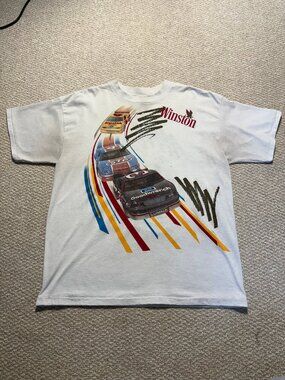 Vintage Winston NASCAR Racing Graphic Tee in White - XL